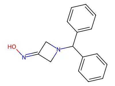 n-Benzhydryl-3-(hydroxyimino)azetidine structure