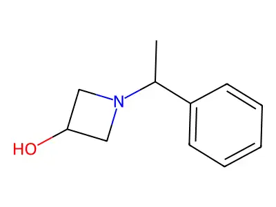 1-(1-Phenylethyl)azetidin-3-ol structure