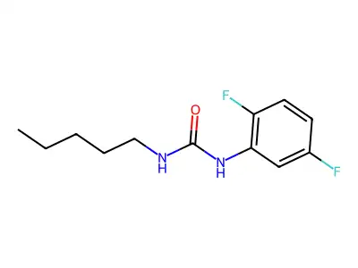 3-(2,5-Difluorophenyl)-1-pentyl-urea structure