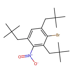 2-Bromo-1,3,5-tris(2,2-dimethylpropyl)-4-nitrobenzene structure