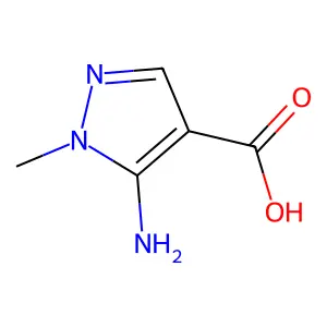 5-amino-1-methyl-1H-pyrazole-4-carboxylic acid structure