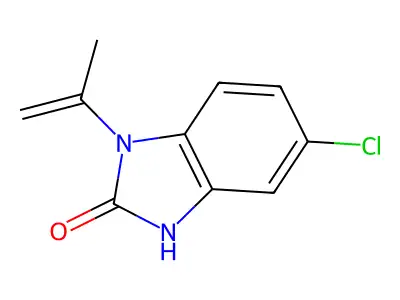 2H-Benzimidazol-2-one, 5-chloro-1,3-dihydro-1-(1-methylethenyl)- structure