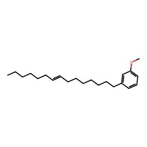 Benzene, 1-methoxy-3-(8Z)-8-pentadecenyl- structure