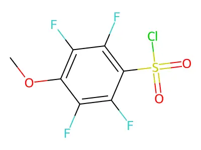2,3,5,6-Tetrafluoro-4-methoxybenzenesulfonyl chloride structure