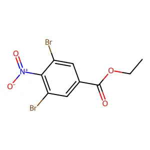 Benzoic acid, 3,5-dibromo-4-nitro-, ethyl ester structure