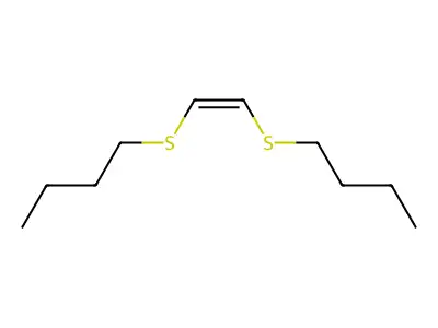 1-[(Z)-2-butylsulfanylethenyl]sulfanylbutane structure