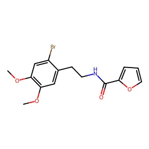 N-[2-(2-bromo-4,5-dimethoxyphenyl)ethyl]furan-2-carboxamide structure