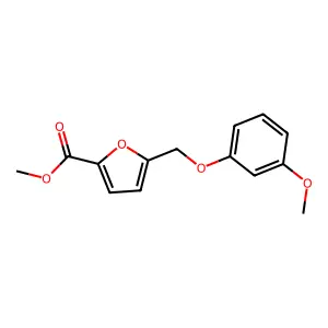 Methyl 5-[(3-methoxyphenoxy)methyl]furan-2-carboxylate structure