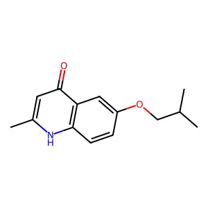 6-Isobutoxy-2-methylquinolin-4-ol structure