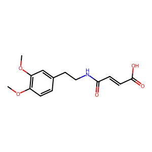 3-{[2-(3,4-Dimethoxyphenyl)ethyl]carbamoyl}prop-2-enoic acid structure