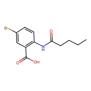 5-Bromo-2-(pentanoylamino)benzoic acid structure