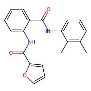 N-[2-[(2,3-dimethylphenyl)carbamoyl]phenyl]furan-2-carboxamide structure