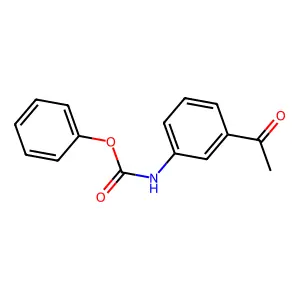 phenyl N-(3-acetylphenyl)carbamate structure