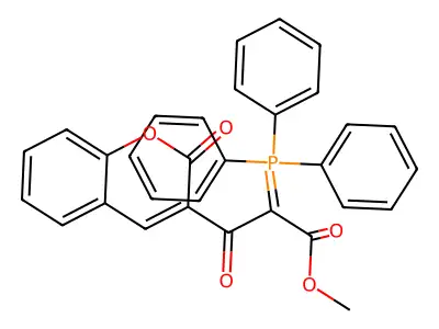 methyl 3-oxo-3-(2-oxo-2H-chromen-3-yl)-2-(triphenylphosphoranylidene)propanoate structure