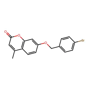 7-[(4-Bromophenyl)methoxy]-4-methylchromen-2-one structure