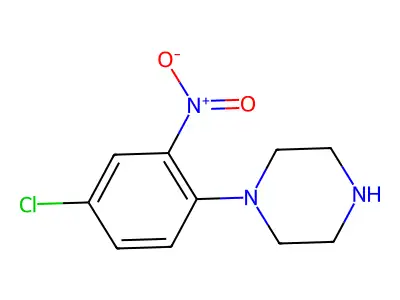 1-(4-Chloro-2-nitrophenyl)piperazine structure