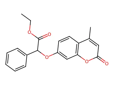 ethyl [(4-methyl-2-oxo-2H-chromen-7-yl)oxy](phenyl)acetate structure