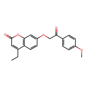 4-ethyl-7-[2-(4-methoxyphenyl)-2-oxoethoxy]-2H-chromen-2-one structure