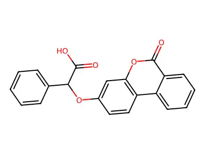 [(6-oxo-6H-benzo[c]chromen-3-yl)oxy](phenyl)acetic acid structure