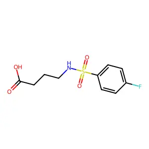 4-(4-Fluorobenzenesulfonamido)butanoic acid structure