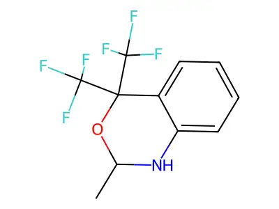 2-Methyl-4,4-bis(trifluoromethyl)-1,4-dihydro-2H-3,1-benzoxazine structure