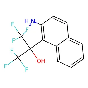 2-(2-Aminonaphthalen-1-yl)-1,1,1,3,3,3-hexafluoropropan-2-ol structure
