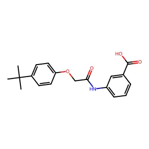 3-[[2-(4-tert-butylphenoxy)acetyl]amino]benzoic Acid structure