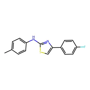 4-(4-Fluorophenyl)-N-(4-methylphenyl)-2-thiazolamine structure