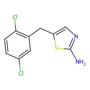 5-[(2,5-Dichlorophenyl)methyl]-1,3-thiazol-2-amine structure