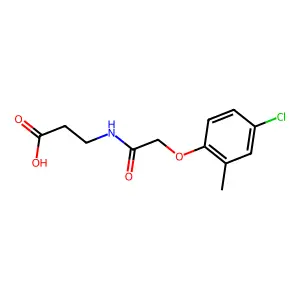 3-(2-(4-Chloro-2-methylphenoxy)acetamido)propanoic acid structure