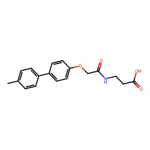 3-{2-[4-(4-Methylphenyl)phenoxy]acetylamino}propanoic acid structure