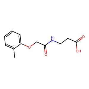 3-(2-(o-Tolyloxy)acetamido)propanoic acid structure