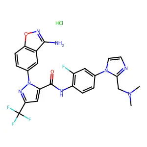 Razaxaban Hydrochloride structure