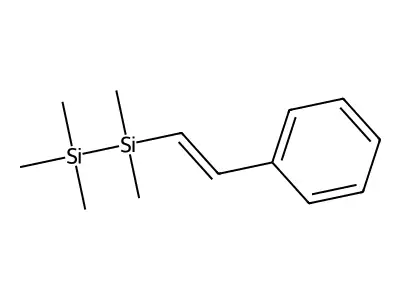 Disilane, pentamethyl(2-phenylethenyl)-, (E)- structure
