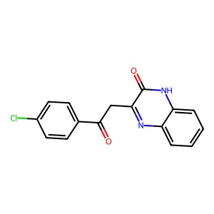 3-(2-(4-Chlorophenyl)-2-oxoethylidene)-1,2,3,4-tetrahydroquinoxalin-2-one structure
