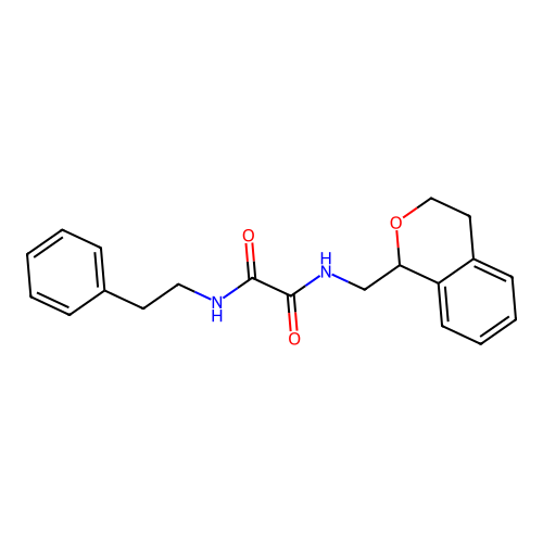 N-(3,4-dihydro-1H-isochromen-1-ylmethyl)-N'-(2-phenylethyl)ethanediamide structure