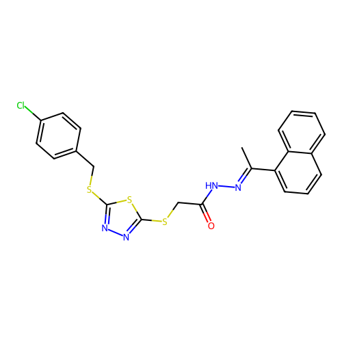 C23H19ClN4OS3 structure
