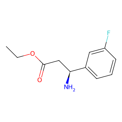 ethyl (3S)-3-amino-3-(3-fluorophenyl)propanoate structure