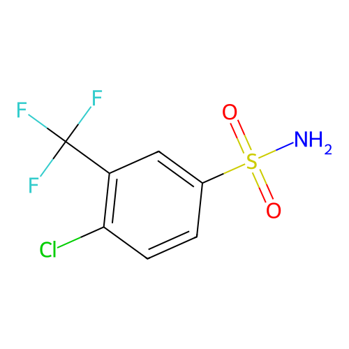 4-Chloro-3-(trifluoromethyl)benzenesulfonamide structure