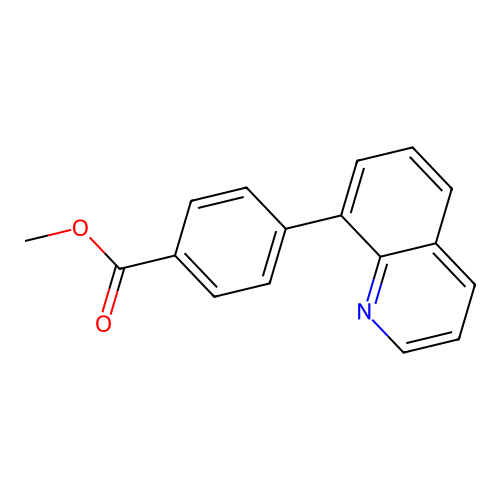 Methyl 4-(8-quinolinyl)benzoate structure