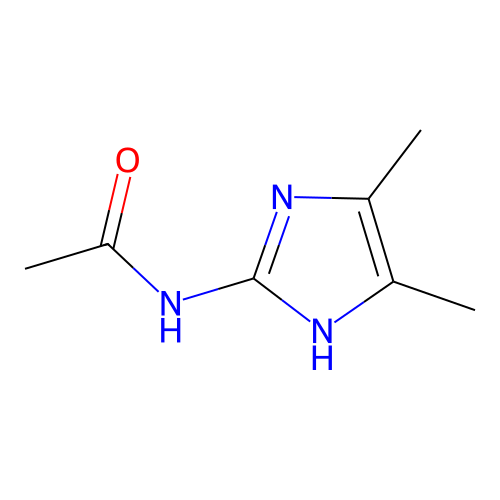 N-(4,5-dimethyl-1H-imidazol-2-yl)acetamide structure