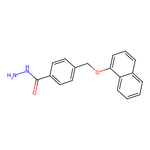 4-((Naphthalen-1-yloxy)methyl)benzohydrazide structure