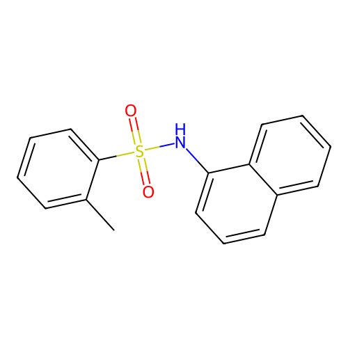 2-methyl-N-(1-naphthyl)benzenesulfonamide structure
