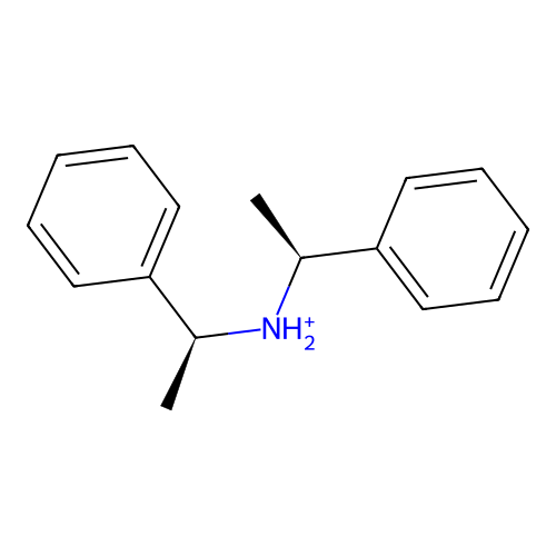 bis[(1S)-1-phenylethyl]azanium structure