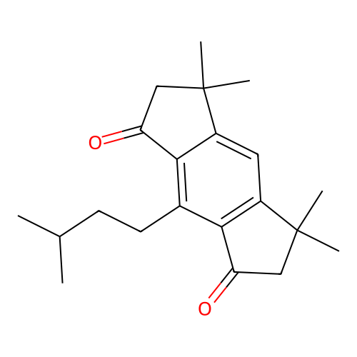 s-Indacene-1,7-dione, 2,3,5,6-tetrahydro-3,3,5,5-tetramethyl-8-(3-methylbutyl)- structure