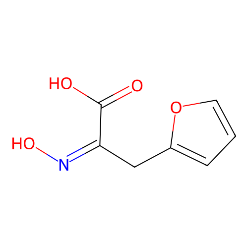 3-(Furan-2-yl)-2-(hydroxyimino)propanoic acid structure