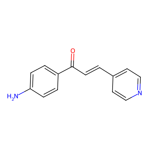 Acrylophenone, 4'-amino-3-(4-pyridyl)- structure
