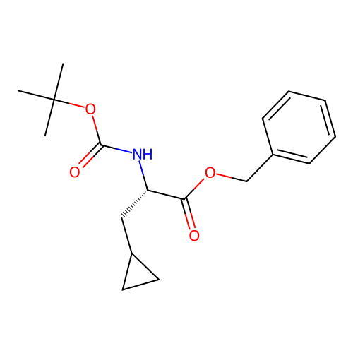 benzyl (2S)-3-cyclopropyl-2-[(2-methylpropan-2-yl)oxycarbonylamino]propanoate structure