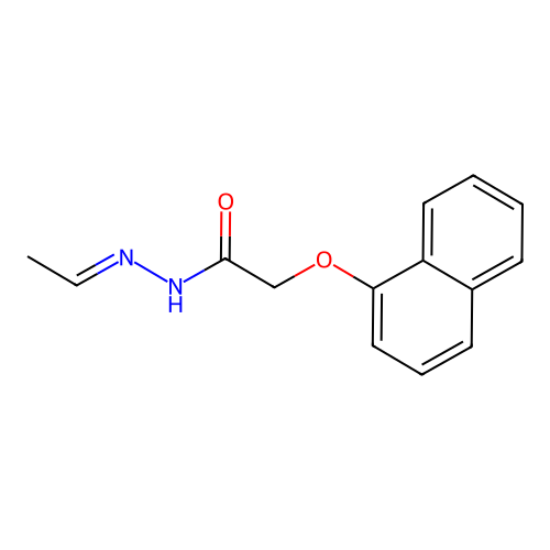 (E)-N'-ethylidene-2-(naphthalen-1-yloxy)acetohydrazide structure