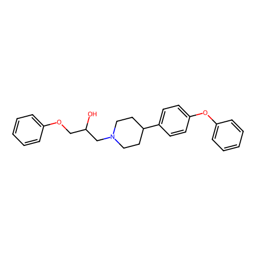 alpha-(Phenoxymethyl)-4-(4-phenoxyphenyl)-1-piperidineethanol structure
